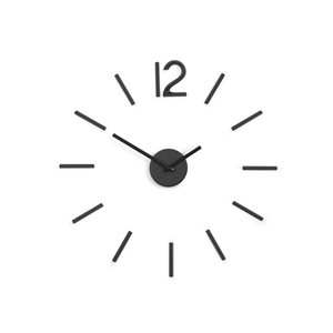 Horloge murale en métal noir Blink Umbra fantasie minimaliste et contemporaine diamètre de 40 po
