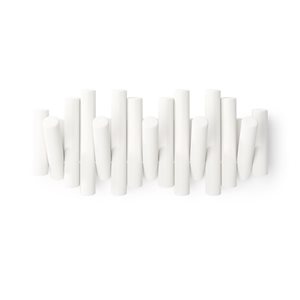 Umbra Picket 15 L x 6 W x 4-in D White Rail Hook w/ 5 Hooks