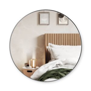 Miroir mural rond Hubba Umbra 34 po h. encadré en chrome