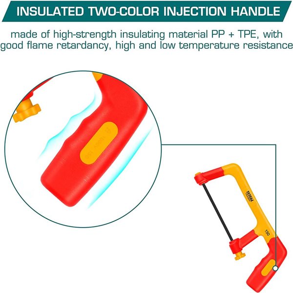 Total Tools 12-in Fine Finish Electric Insulated Mini Hacksaw w/ 6-in Blade