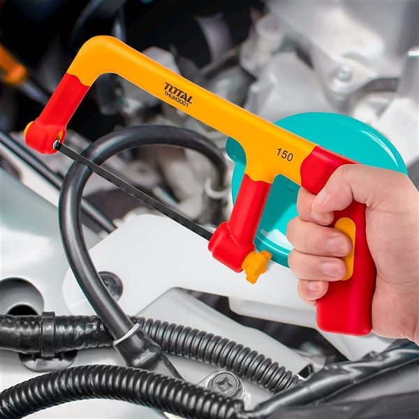 Total Tools 12-in Fine Finish Electric Insulated Mini Hacksaw w/ 6-in Blade