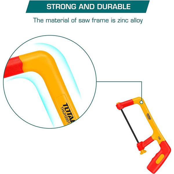 Total Tools 12-in Fine Finish Electric Insulated Mini Hacksaw w/ 6-in Blade