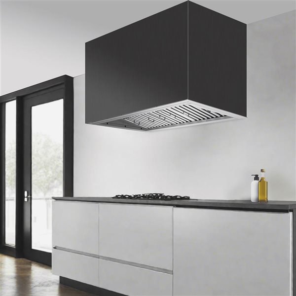 VICTORY Star 48-in 900 CFM 4-Speed Ducted Insert Range Hood w/ Stainless Steel Baffle Filter- Silver