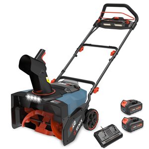 SENIX 40 V 21-in Clearing Width Single-Stage Self-Propelled Cordless Snow Thrower