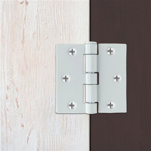 Nuvo Iron White Steel Wood Screen Door Hardware Kit