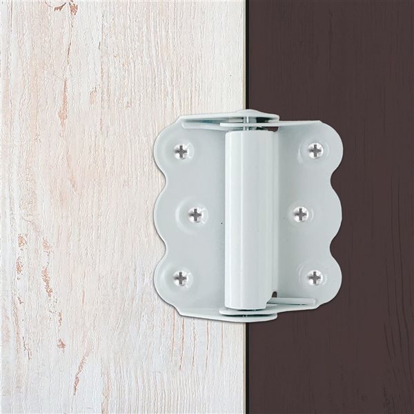 Nuvo Iron White Steel Wood Screen Door Hardware Kit