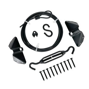 Nuvo Iron 5.5-in L Black Anti Sag Gate Hardware Stabilization Kit