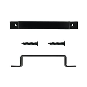 Nuvo Iron 10-in L Black Gate Handle Rustic Barn Door Pull Handle