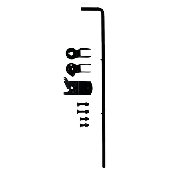 Nuvo Iron 23.6-in L Black Double Iron Upgrade Conversion Hardware Gate Kit