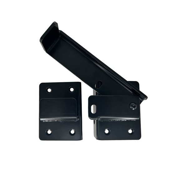 Nuvo Iron 9-in L Black Ultra Strength Gate Flip Latch