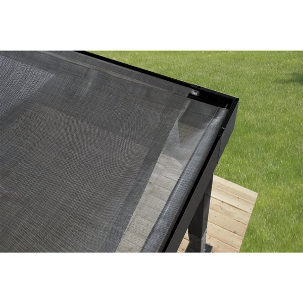 Sojag Fontana Rustproof Aluminum Frame 10 x 12-ft Pergola - Black