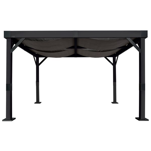 Sojag Fontana Rustproof Aluminum Frame 10 x 12-ft Pergola - Black