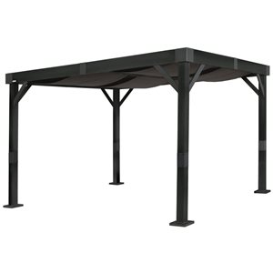 Sojag Fontana Rustproof Aluminum Frame 10 x 12-ft Pergola - Black