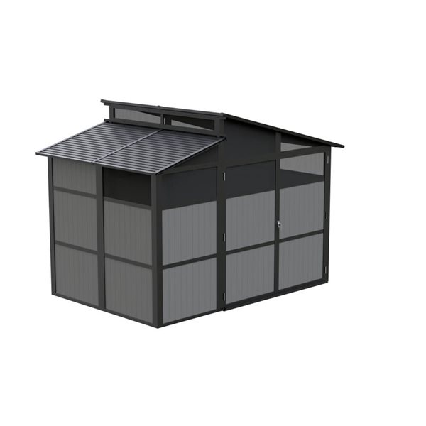 Sojag Rainier 8 x 11-ft Aluminum Frame Storage Shed 500-9168747 | RONA