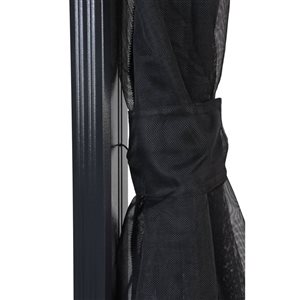 Sojag Black Polyester Curtains for 10 x 12-ft Kiana Gazebo