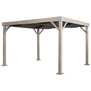 Sojag Fontana Rustproof Aluminum Frame 10 x 12-ft Pergola - Wood Finish