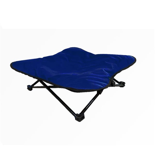 Cool Runners Blue Folding 27 x 27-in Dog Cot/Bed