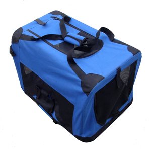 Cool Runners Blue 27.5 x 20 x 20-in Soft Sided Transport Crate for Pets