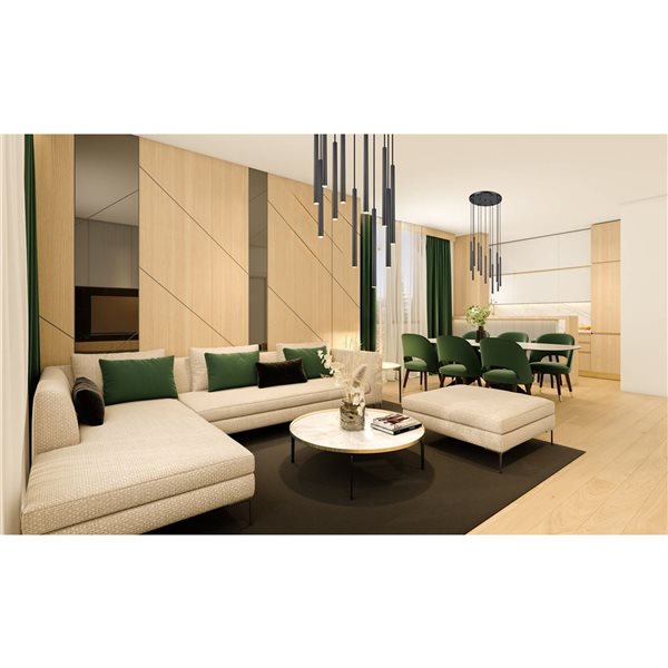 Z-Lite Forest 11-Light Steel Chandelier - Matte Black