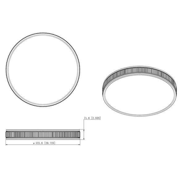 Z-Lite Stari 1-Light Flush Mount Ceiling Light - Matte Black