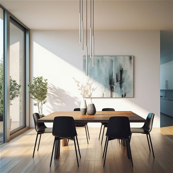 Z-Lite Forest 5-Light Steel Chandelier - Brushed Nickel