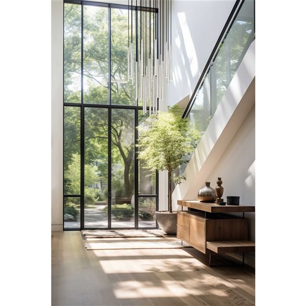 Z-Lite Forest 27-Light Steel Chandelier - Brushed Nickel