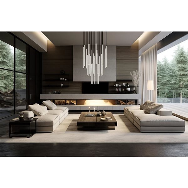 Z-Lite Forest 27-Light Steel Chandelier - Brushed Nickel