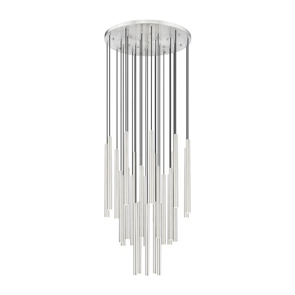 Z-Lite Forest 27-Light Steel Chandelier - Brushed Nickel