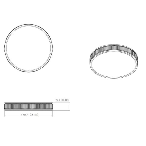 Z-Lite Stari 1-Light Flush Mount Ceiling Light - Modern Gold