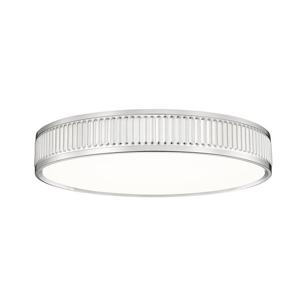 Z-Lite Stari 1-Light Flush Mount Ceiling Light - Brushed Nickel