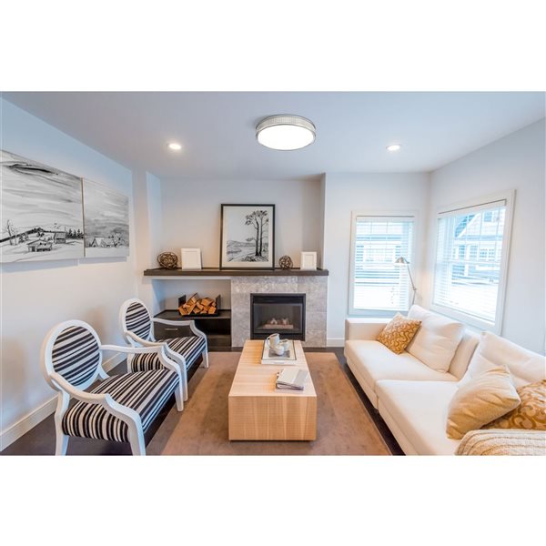 Z-Lite Stari 1-Light Flush Mount Ceiling Light - Brushed Nickel