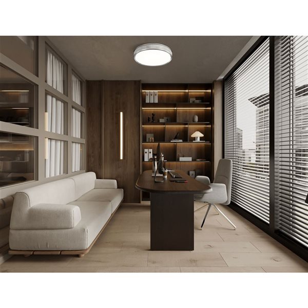 Z-Lite Stari 1-Light Flush Mount Ceiling Light - Brushed Nickel