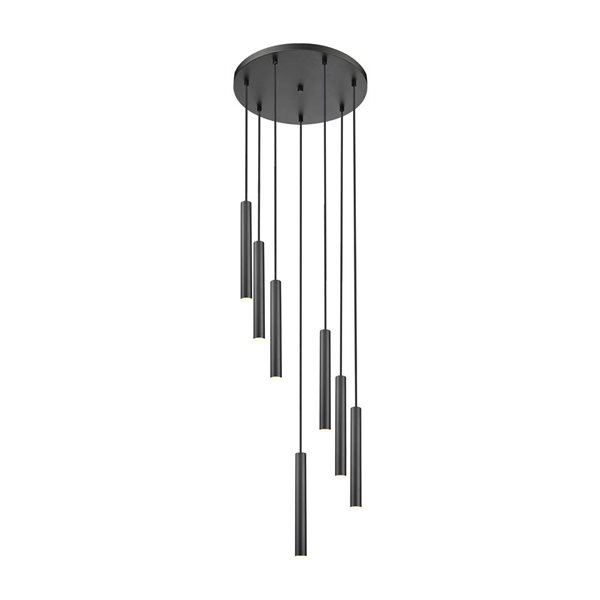 Z-Lite Forest 7-Light Steel Chandelier - Matte Black | RONA