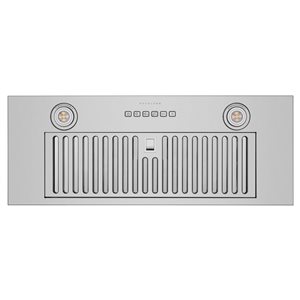 Hotte de cuisinière intelligente encastrable Hauslane 36 po avec appli HauSMART et commande vocale en acier inoxydable