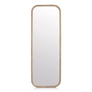Miroir mural rectangulaire Bouclair 60 h. x 21 po L. avec cadre en bois rustique