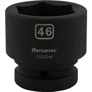 Dynamic Tools 46-mm x 1-in Drive 6-Point Standard Length Impact Socket