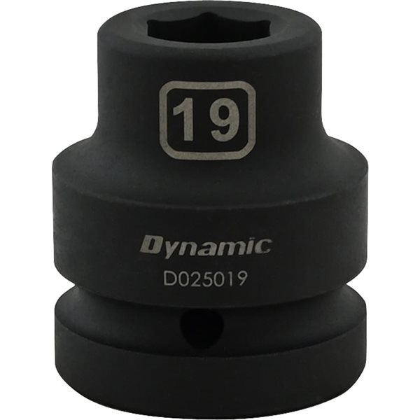 Dynamic Tools 19-mm x 1-in Drive 6-Point Standard Length Impact Socket