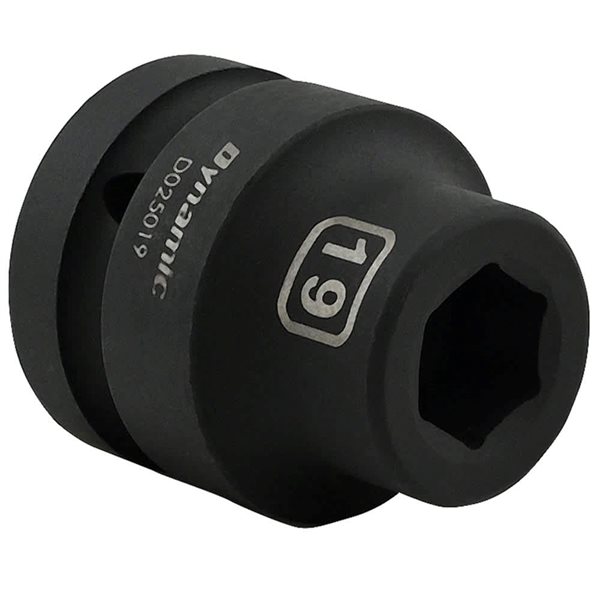 Dynamic Tools 19-mm x 1-in Drive 6-Point Standard Length Impact Socket