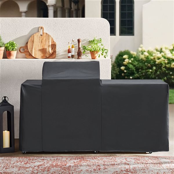 Prokan 78-in Pro Elite 5-Burner European Ledge Barbecue Island