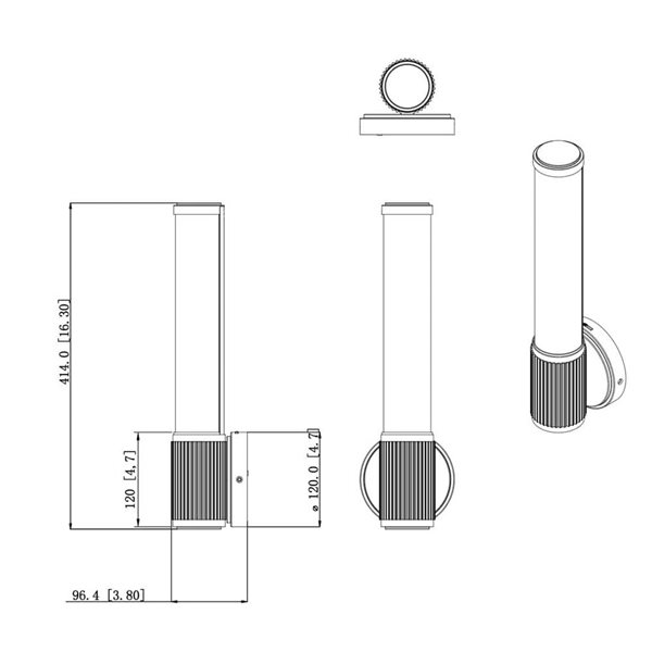 Z-Lite Solange 1-Light Wall Sconce - Chrome