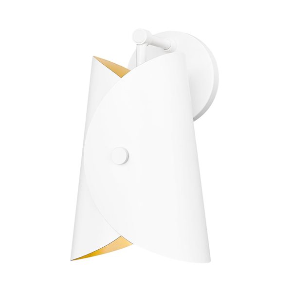 Z-Lite Salone 1-Light Wall Sconce - Matte White