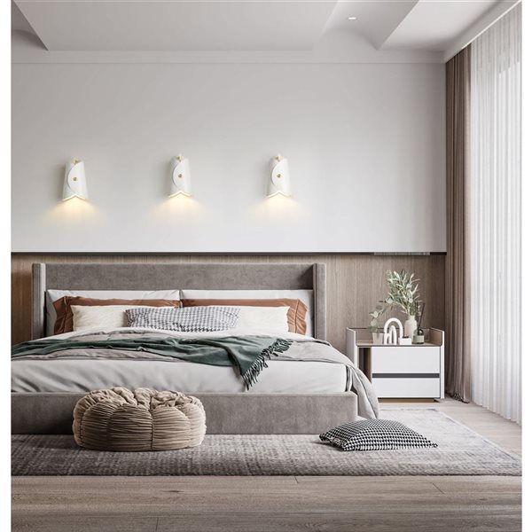 Z-Lite Salone 1-Light Wall Sconce - Matte White