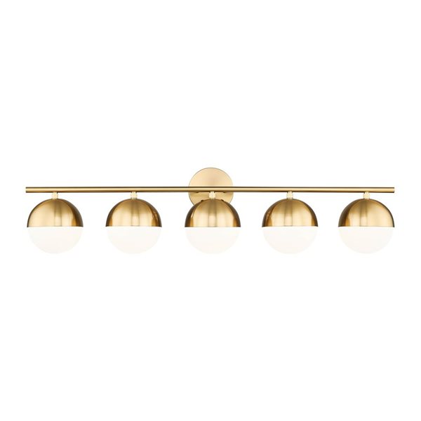Z-Lite Realm Sphere 5-Light Vanity Light - Modern Gold