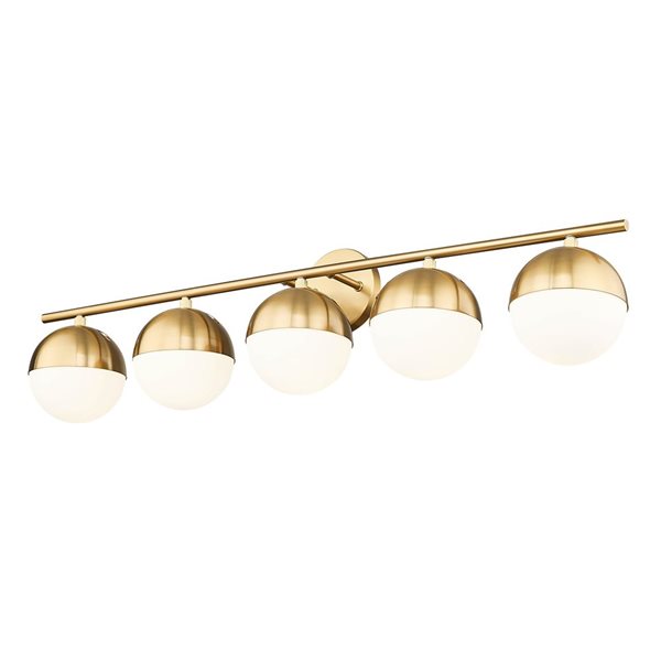Z-Lite Realm Sphere 5-Light Vanity Light - Modern Gold
