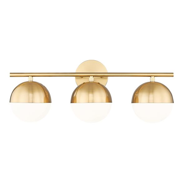 Z-Lite Realm Sphere 3-Light Vanity Light - Modern Gold