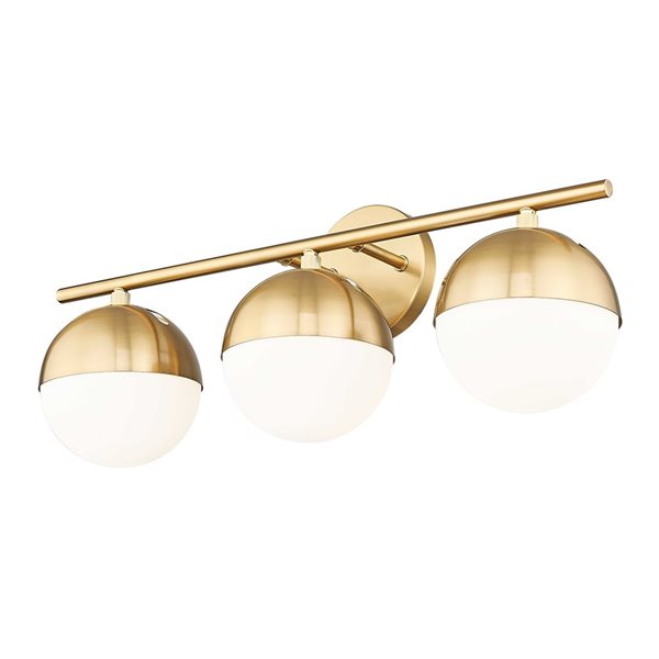 Z-Lite Realm Sphere 3-Light Vanity Light - Modern Gold