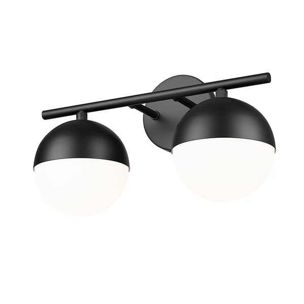 Z-Lite Realm Sphere 2-Light Vanity Light - Matte Black