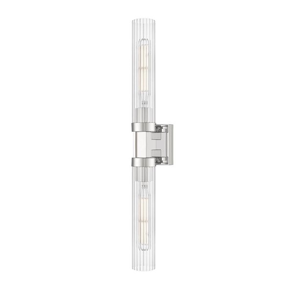 Z-Lite Beau 2-Light Wall Sconce - Polished Nickel