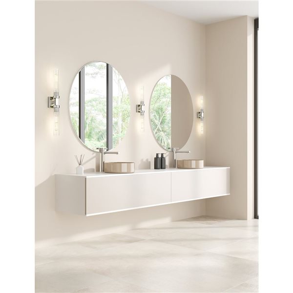 Z-Lite Beau 2-Light Wall Sconce - Polished Nickel