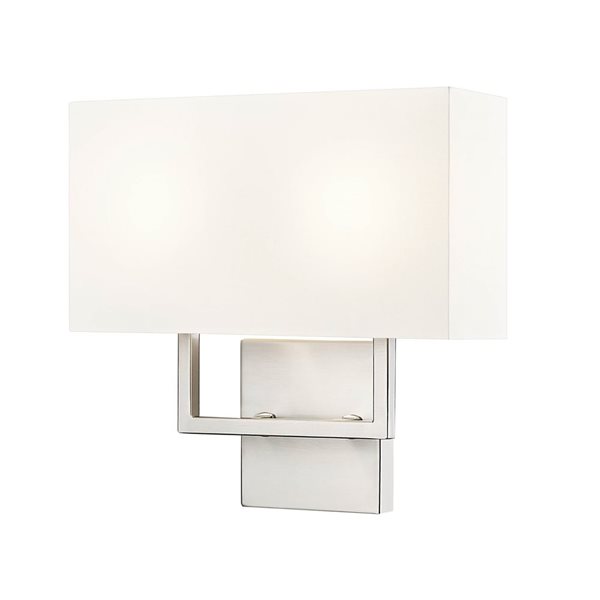 Z-Lite Saxon 2-Light Wall Sconce - Brushed Nickel